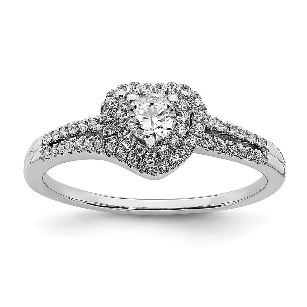 10k white gold real diamond engagement ring rm6381e 042 0waa
