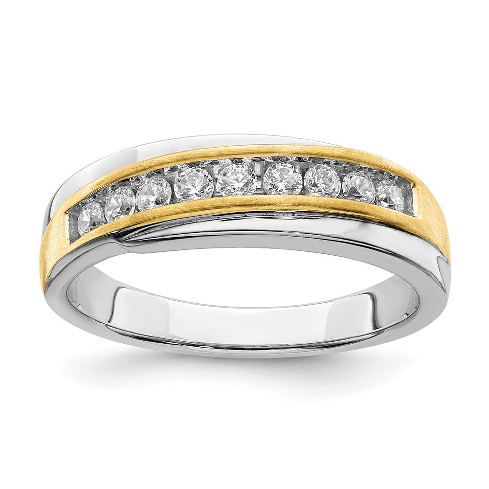 14k white yellow gold mens real diamond bridal band rm6404b 040 wyaa