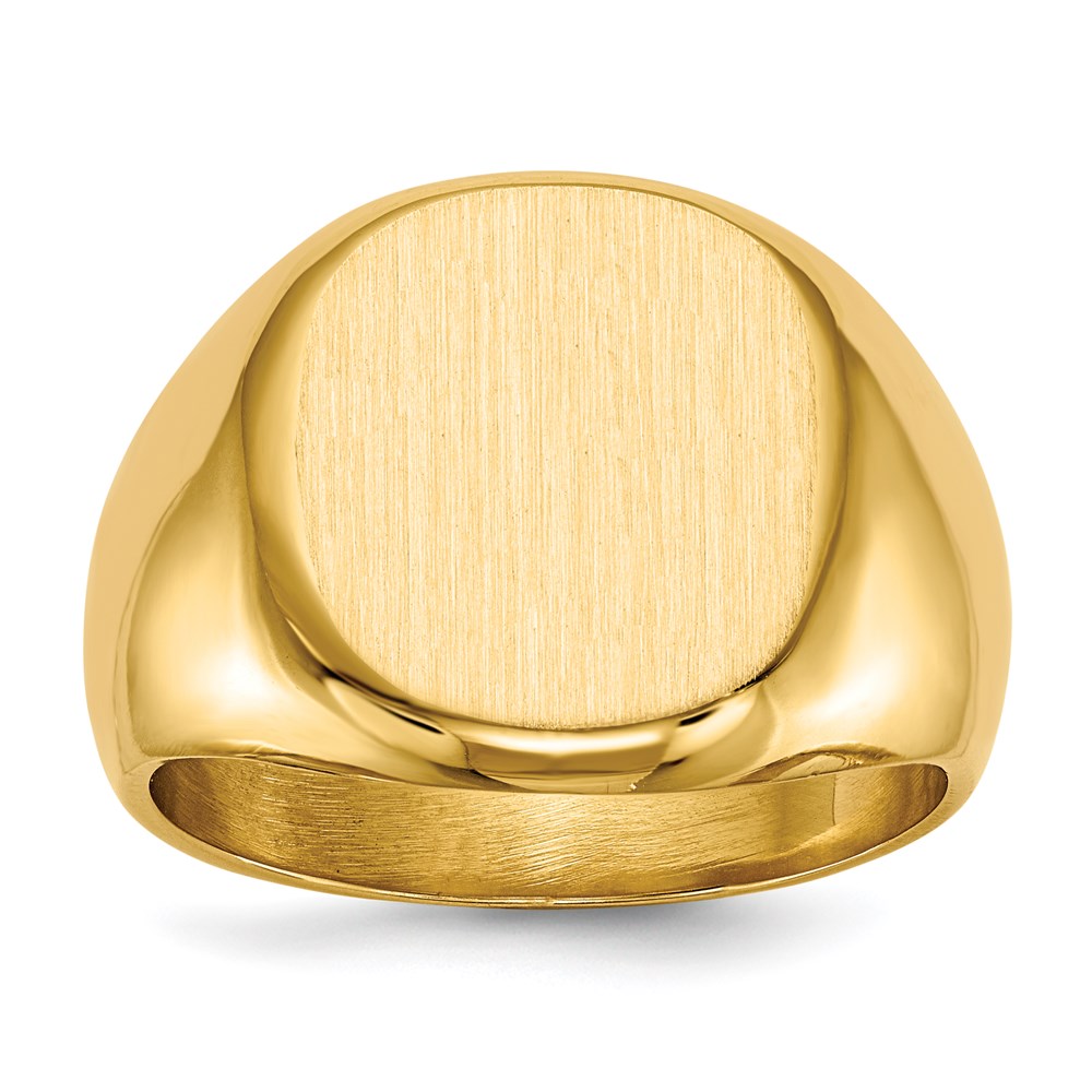 14k yellow gold mens signet ring rs318
